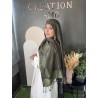 Pashmina Vert / Noir