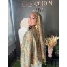 Pashmina Vert / Marron