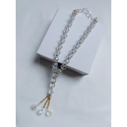 Tasbih transparent 33 perles