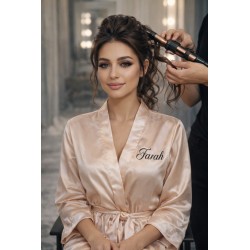 Peignoir en soie personnalisé