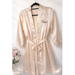 Peignoir en soie personnalisé