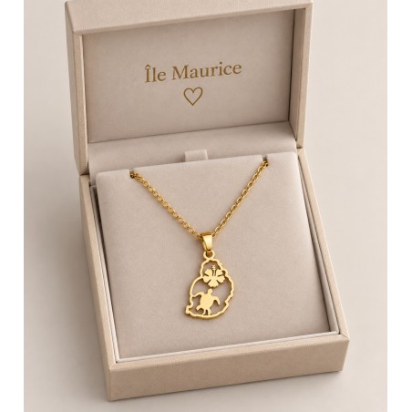 COLLIER ACIER INOXYDABLE ILE MAURICE