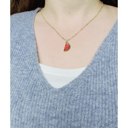 Collier pastèque
