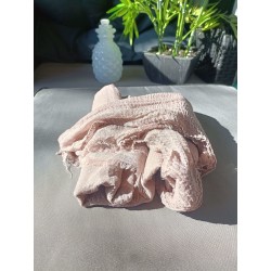 Hijab Coton froissé beige