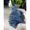 Hijab Coton froissé bleu marine